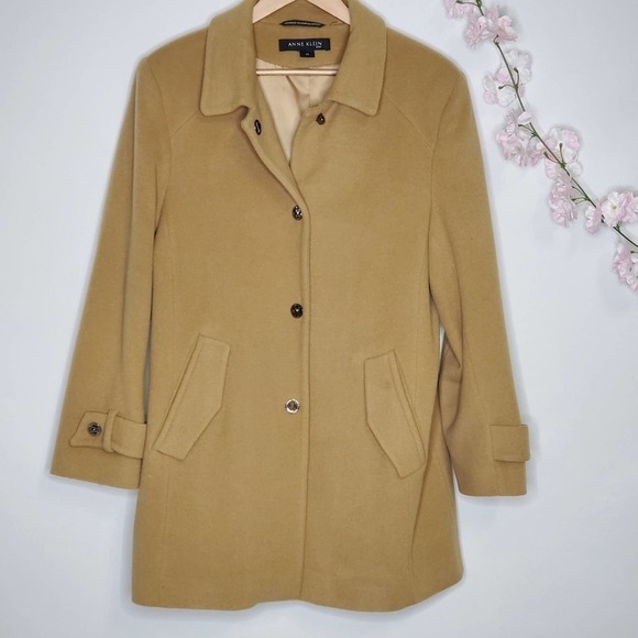 Vintage Anne Klein Single-Breasted Peacoat Size 14 - Picture 4 of 12